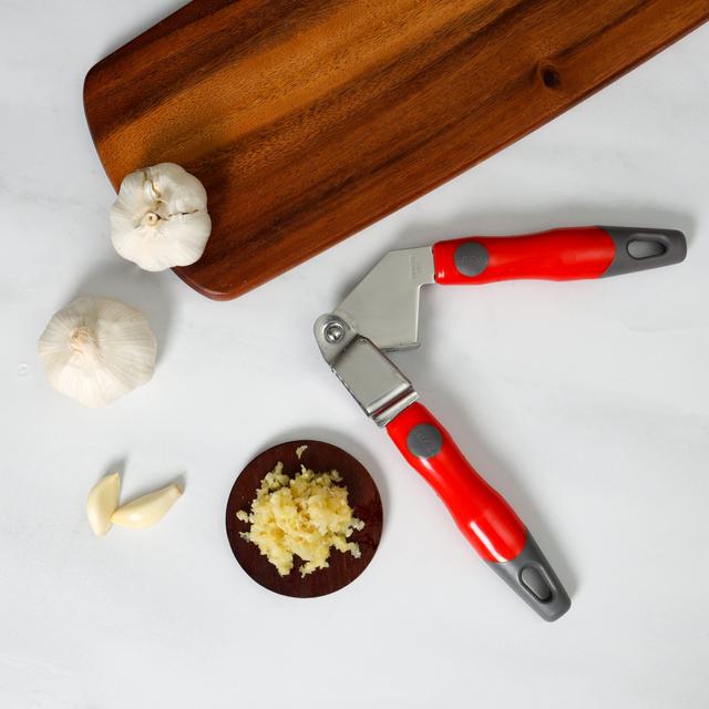 Delcasa Stainless Steel Garlic Press With PP Handle, DC1932 | Professional Grade | Easy Clean | Dishwasher Safe & Rustproof | Elegant Design | Hassle Free Construction - SW1hZ2U6NDMxMDY4