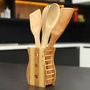 Delcasa 5Pcs Bamboo Kitchen Tools