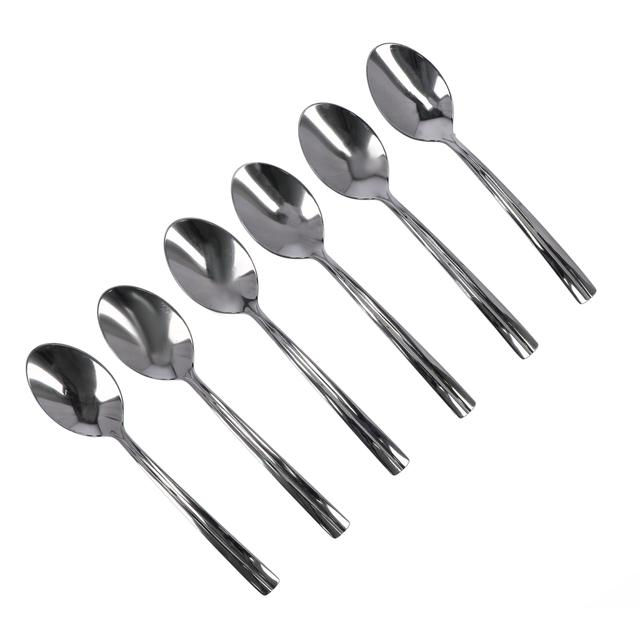 Delcasa 6 PC Tea Spoon Set, 14 cm Stainless Steel Teaspoons, DC1944, Tea or Coffee Stirring Spoons, Yogurt Spoon, Dessert spoon – Dishwasher safe & Stain resistant, Cutlery Spoons for Kitchen or Restaurant - SW1hZ2U6NDA5NDYz