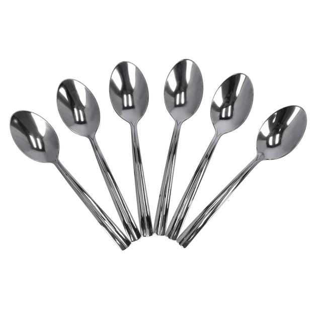 Delcasa 6 PC Tea Spoon Set, 14 cm Stainless Steel Teaspoons, DC1944, Tea or Coffee Stirring Spoons, Yogurt Spoon, Dessert spoon – Dishwasher safe & Stain resistant, Cutlery Spoons for Kitchen or Restaurant - SW1hZ2U6NDA5NDQ5