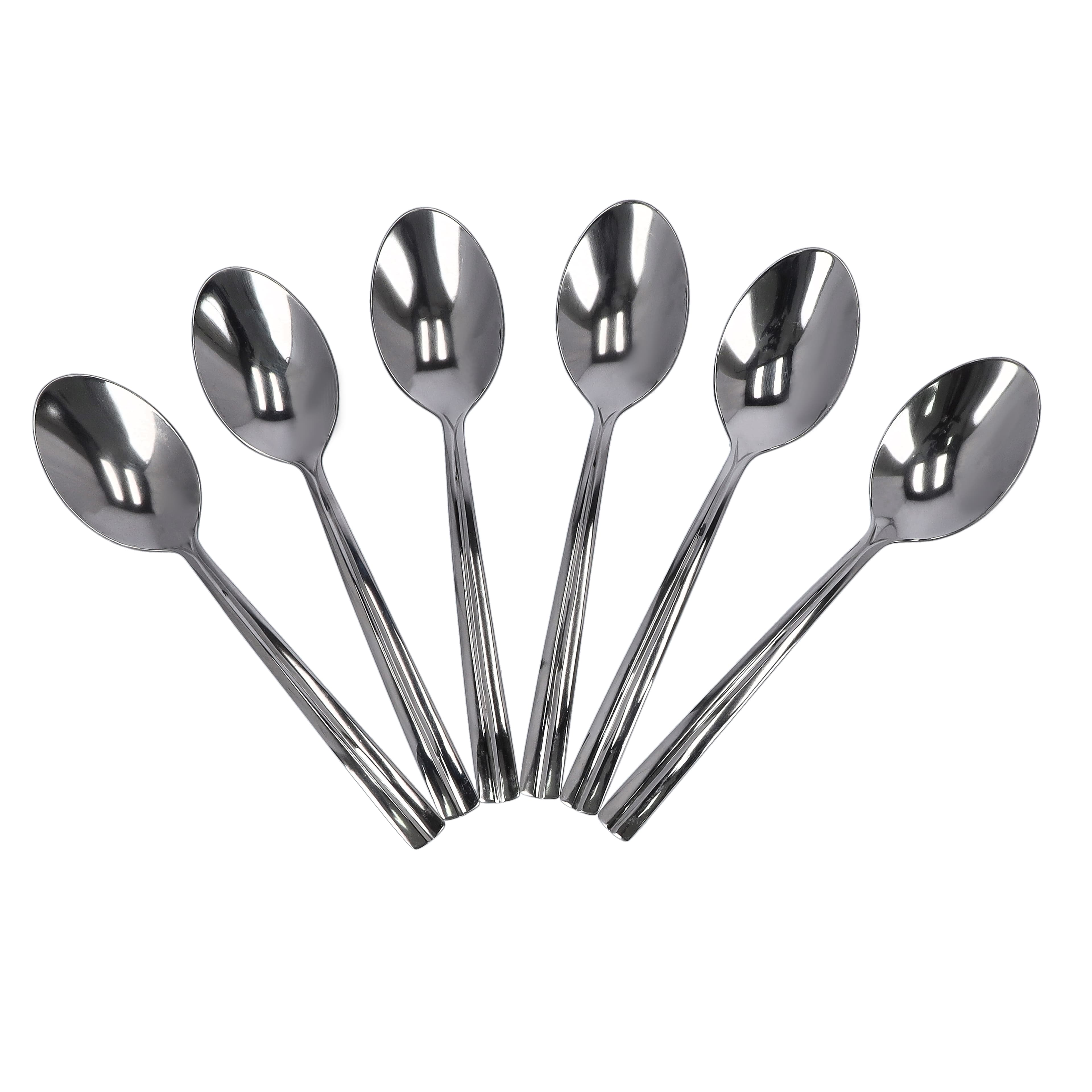 Delcasa 6 PC Tea Spoon Set,14 cm Stainless Steel Teaspoons,DC1944,Tea or Coffee Stirring Spoons,Yogurt Spoon,Dessert spoon – Dishwasher safe & Stain resistant,Cutlery Spoons for Kitchen or Restaurant