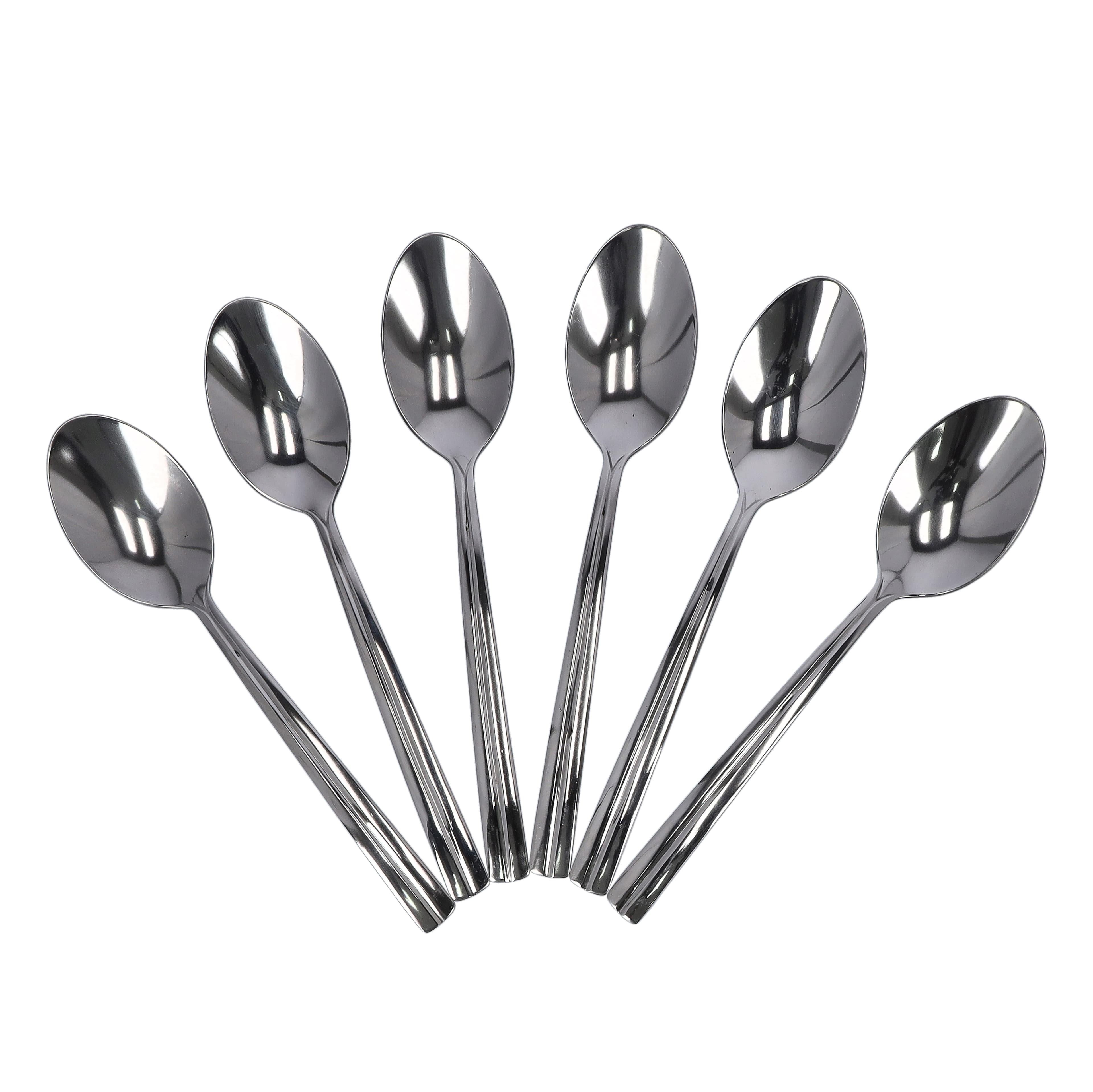 Delcasa 6 PC Tea Spoon Set,19 cm Stainless Steel Teaspoons,DC1945,Tea or Coffee Stirring Spoons,Yogurt Spoon,Dessert spoon – Dishwasher safe & Stain resistant,Cutlery Spoons for Kitchen or Restaurant