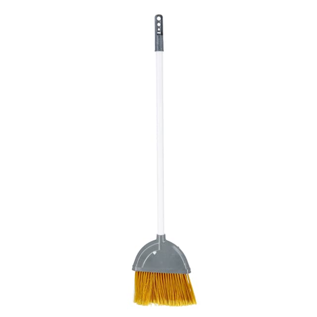 Delcasa Jumbo Dust Pan And Brush,DC1966 | Long Handle Plastic Made | Mounted Dustpan Design | Broom And Dust Pan Cleaning Set For Schools,Restaurants,Hospitals,Offices - 184621