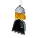 Delcasa Jumbo Dust Pan And Brush,DC1966 | Long Handle Plastic Made | Mounted Dustpan Design | Broom And Dust Pan Cleaning Set For Schools,Restaurants,Hospitals,Offices - 184625