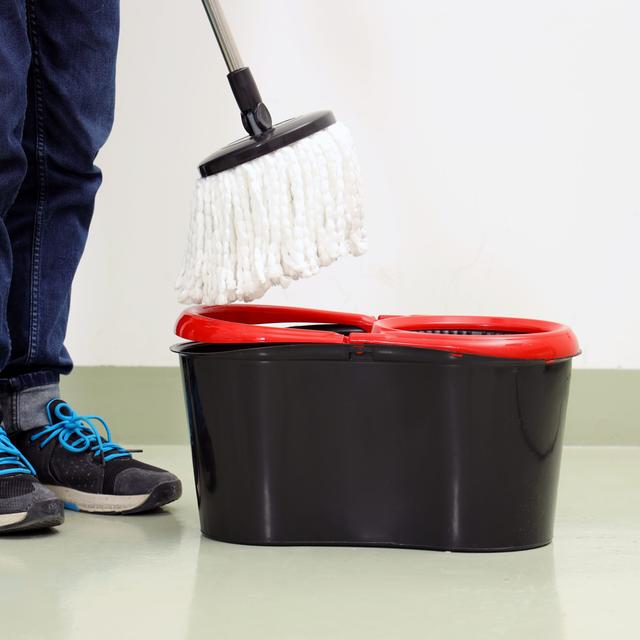 Delcasa Nexon Spin Easy Mop, 16 Liter Capacity, DC1964 | 100% Microfiber Mop Head | 360 Degree Rotating Head | Adjustable Height | Faster Dehydration | Suitable for All Types of Floor - SW1hZ2U6NDI1NzMx