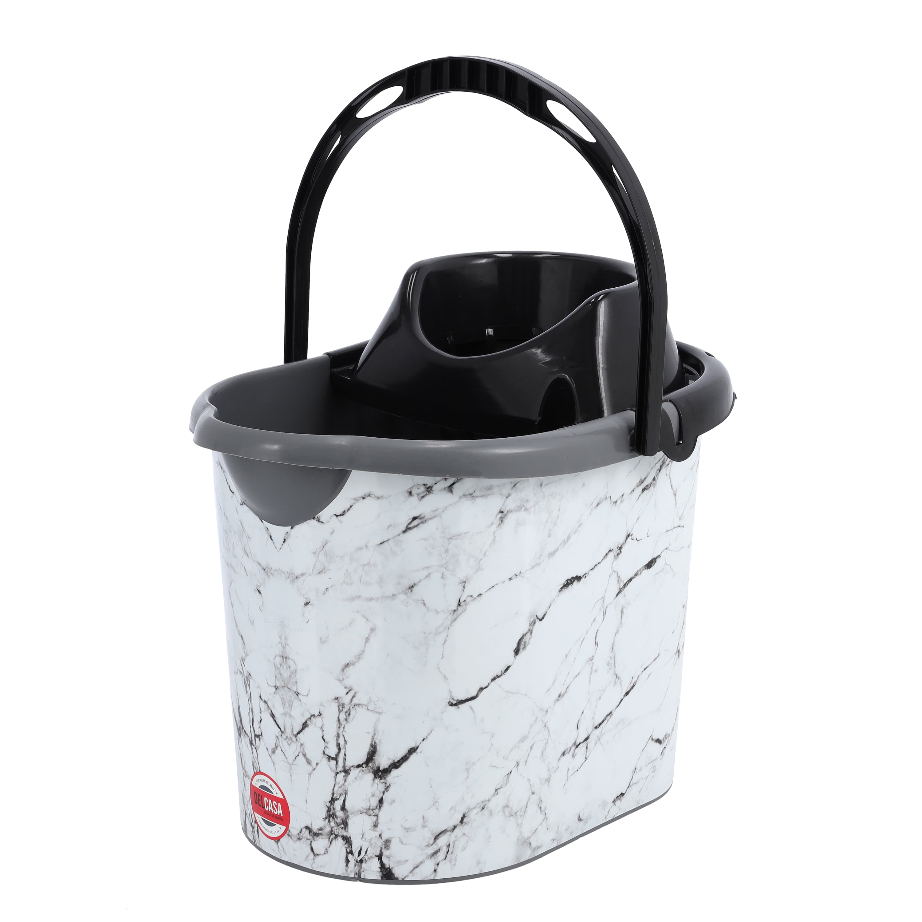 دلو ممسحة أرضيات - 14 لتر Mop Bucket with Squeezer - Delcasa