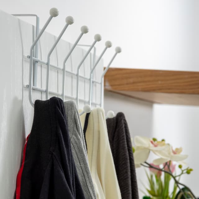 علاقة ملابس جدارية (شماعة) 12 خطاف Delcasa Wall Hanger 12-Hooks