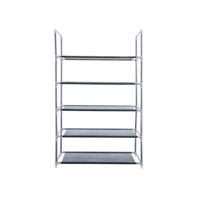 Delcasa 5 Layer Shoe Rack, Iron & Non-Woven Fabric, DC2004 | Easy To Move & Space Saving | Modern Design, More Storage Space | Easy To Assemble