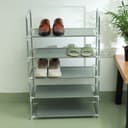 Delcasa 5 Layer Shoe Rack, Iron & Non-Woven Fabric, DC2004 | Easy To Move & Space Saving | Modern Design, More Storage Space | Easy To Assemble
