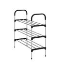 Delcasa 3 Tier Shoe Rack, Chrome-Finish Durable Iron, DC2053 | Unit Entryway Shelf Stackable Cabinet | Perfect for Bedroom, Closet, Entryway, Dorm Room - SW1hZ2U6NDI0Mjk1