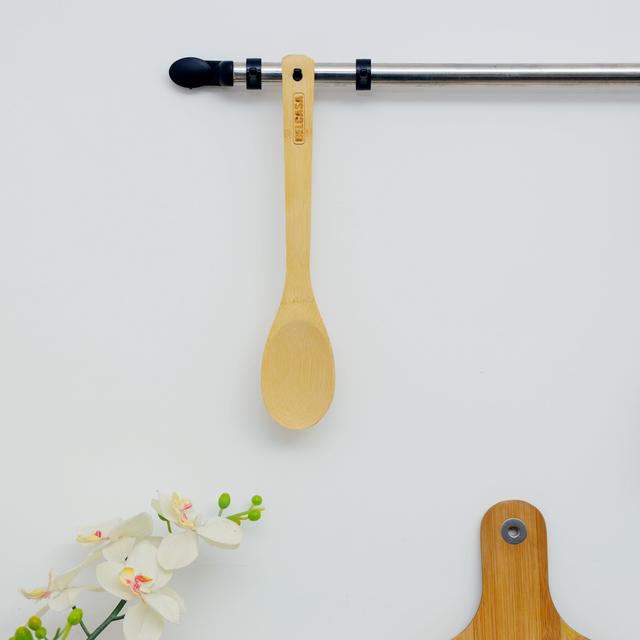 Delcasa Bamboo Spoon, 100% Natural Bamboo, DC2100 | Won't Scratch Your Pots & Pans | Resist High Temperature & Corrosion | Bamboo Serving Spoon for Cooking or Serving - SW1hZ2U6NDI4MzUy