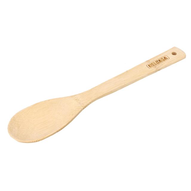 Delcasa Bamboo Spoon, 100% Natural Bamboo, DC2100 | Won't Scratch Your Pots & Pans | Resist High Temperature & Corrosion | Bamboo Serving Spoon for Cooking or Serving - SW1hZ2U6NDI4MzU4