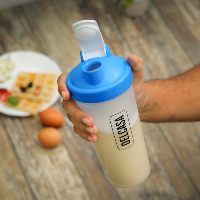 Delcasa 600ml Shaker Bottle, DC2104 | Lid PE, Body PP, Ball 304 Stainless Steel | Perfect For Protein Shakes And Pre Workout | Mixing Bottles For Protein Shakes | Premium Fitness Accessories - SW1hZ2U6NDIzNzIy