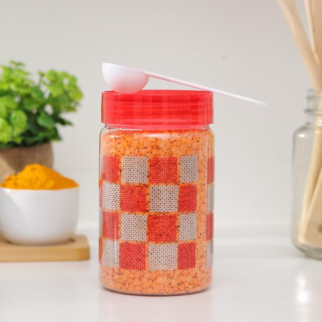 Delcasa Plastic Canister, 500ml Capacity, DC2180 | PET Plastic & Transparent | Wide Mouth | Lightweight & Durable | Easy To Clean | Food Friendly - SW1hZ2U6NDI2Njg4