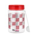 Delcasa Plastic Canister, 500ml Capacity, DC2180 | PET Plastic & Transparent | Wide Mouth | Lightweight & Durable | Easy To Clean | Food Friendly - SW1hZ2U6NDI2Njg2