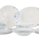 Delcasa 33 Pcs Opalware Dinner Set, DC2212 | Lightweight | Chip Resistant | Dishwasher Safe | Microwave Safe | Plates, Dishes, Bowls, Spoons, Service For 6 - SW1hZ2U6NDI0MjU5