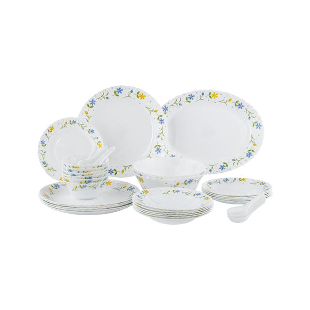 Delcasa 33 Pcs Opalware Dinner Set, DC2213 | Lightweight | Chip Resistant | Dishwasher Safe | Microwave Safe | Plates, Dishes, Bowls, Spoons, Service For 6 - SW1hZ2U6NDI0MjY2