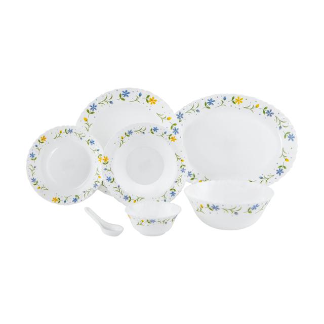 Delcasa 33 Pcs Opalware Dinner Set, DC2213 | Lightweight | Chip Resistant | Dishwasher Safe | Microwave Safe | Plates, Dishes, Bowls, Spoons, Service For 6 - SW1hZ2U6NDI0Mjc4