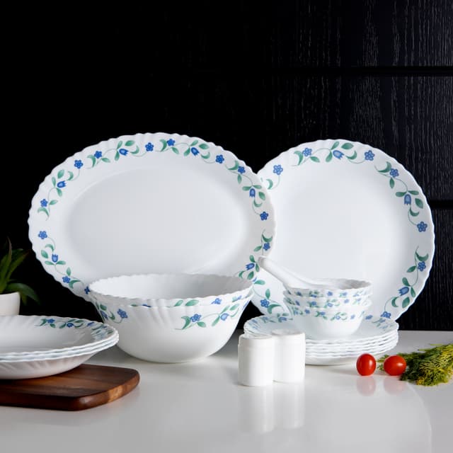 طقم سفرة طعام أوبال زجاجي 42 قطعة ديلكاسا Opalware Dinner Set Delcasa - 184234