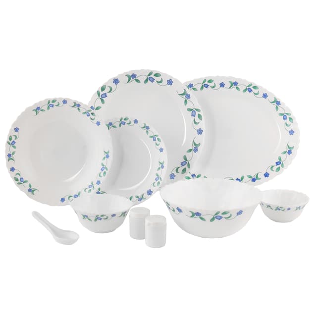 طقم سفرة طعام أوبال زجاجي 42 قطعة ديلكاسا Opalware Dinner Set Delcasa - 184238