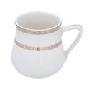 Delcasa Bone China Cup & Saucer, 6/6 Pcs, DC2251 | Cappuccino Cups, Coffee Cups, White Tea Cup Set | Dishwasher Safe - SW1hZ2U6NDI3NDA1