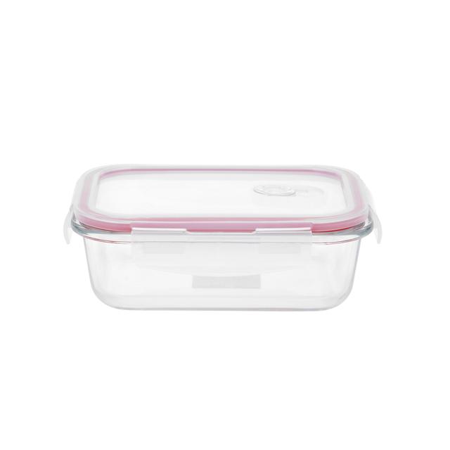 Delcasa Airtight Glass Container, 400ml Capacity, DC2376 | High Borosilicate Glass | Durable Heat Resistant Borosilicate Glass Dishwasher/Oven/Freezer Safe | Leak Proof Glass Meal Prep Containers - SW1hZ2U6NDIxODkw