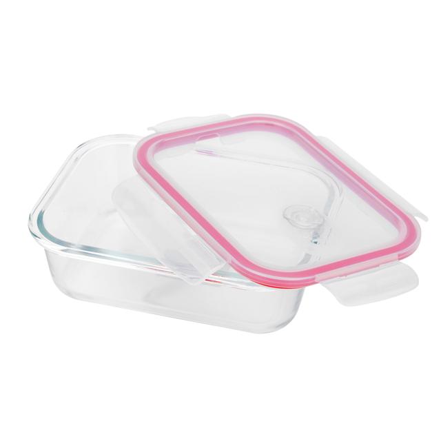 Delcasa Airtight Glass Container, 400ml Capacity, DC2376 | High Borosilicate Glass | Durable Heat Resistant Borosilicate Glass Dishwasher/Oven/Freezer Safe | Leak Proof Glass Meal Prep Containers - SW1hZ2U6NDIxOTAw