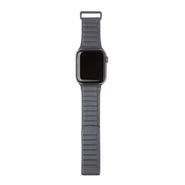 Decoded Leather Magnetic Traction Strap 40mm / 38mm - Made for Apple Watch Series SE/6/5/4/3/2/1, Full Grain Leather, Magnetic Closure System, Lightweight & Ultra Thin - Anthracite - SW1hZ2U6MzYwNzQ3