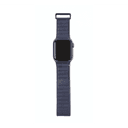 DECODED 40-38mm Leather Magnetic Traction Strap for Apple Watch Series 5, 4, 3, 2, and 1 - Blue - SW1hZ2U6MzYwNzgy