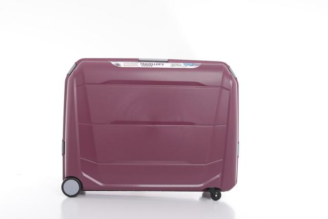 طقم حقائب سفر عدد 2 مادة PP بعجلات دوارة أحمر برغندي PARA JOHN – Travel Luggage Suitcase Set of 2 – BURGUNDY - SW1hZ2U6NDE5MDU1