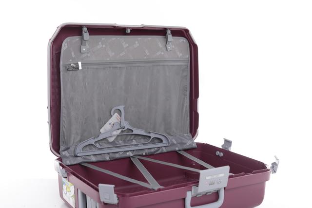 طقم حقائب سفر عدد 2 مادة PP بعجلات دوارة أحمر برغندي PARA JOHN – Travel Luggage Suitcase Set of 2 – BURGUNDY - SW1hZ2U6NDE5MDYx