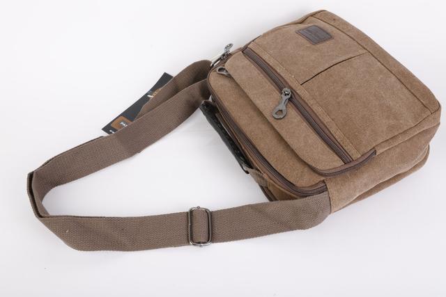 شنطة كتف متعددة الإستخدامات لون بيج Canvas Office Shoulder Bag - Multipurpose Mini Shoulder/Travel Utility Work Bag - PARA JOHN - SW1hZ2U6NDE2Njg3