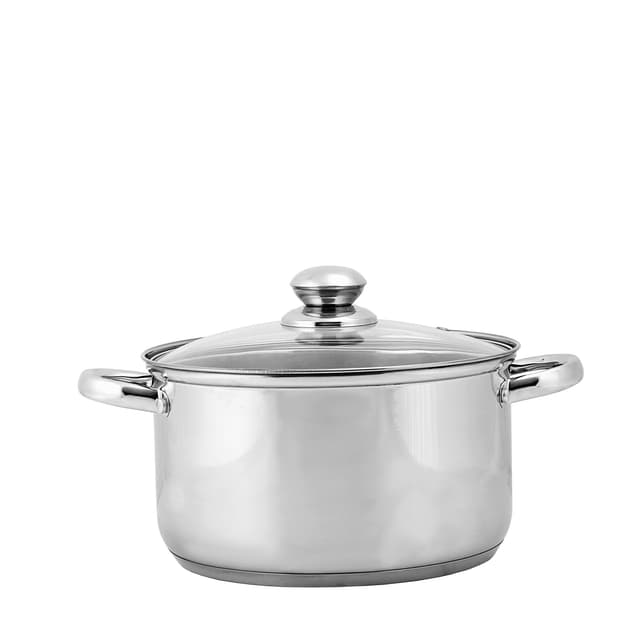 مجموعة القدور من ستانلس ستيل عدد 4 من رويال فورد Casserole Saucepan Pots With Lids And Frypan - 172388