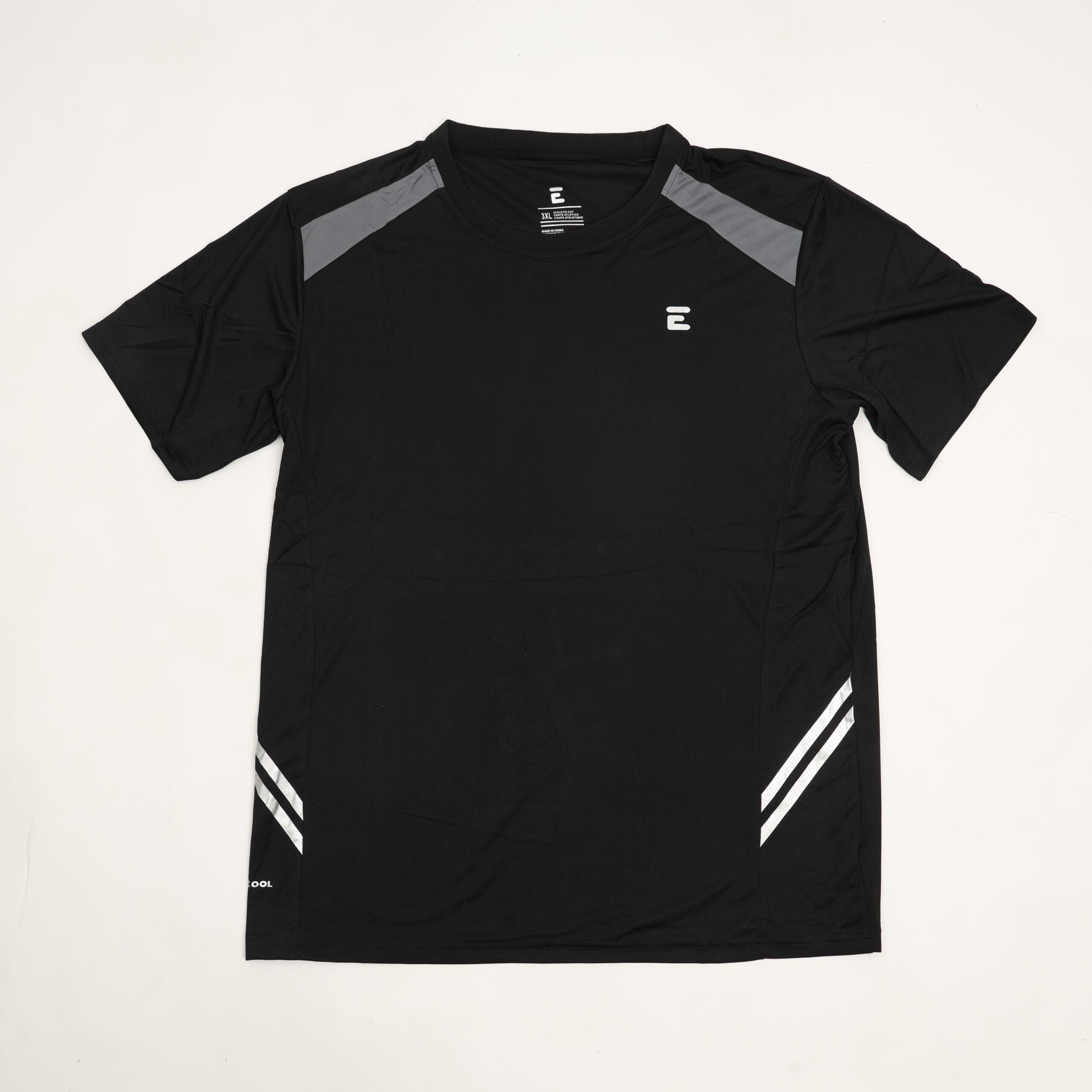 كنزة رجالي قطن 3Xl أسود Men's Sport T-Shirt Jumbo - Ecka