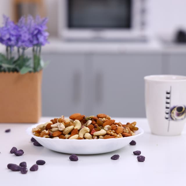 صحن تقديم زجاجي أوبال 7.5 بوصة Royalford - 7.5" Opal Ware Art Flower Dinner Plate Pasta Plate Made With Durable Material