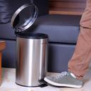 Royalford Stainless Steel Pedal Bin, 12L - Fingerprint Proof, Rust Resistant, Odor Free & Hygienic - SW1hZ2U6MzY5Njg0