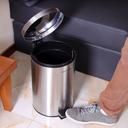 Royalford Stainless Steel Pedal Bin, 12L - Fingerprint Proof, Rust Resistant, Odor Free & Hygienic - SW1hZ2U6MzY5Njg2