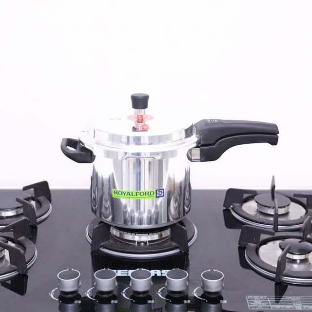 طنجرة ضغط المينيوم صغيرة بسعة 5 لتر | Royalford Aluminium Pressure Cooker