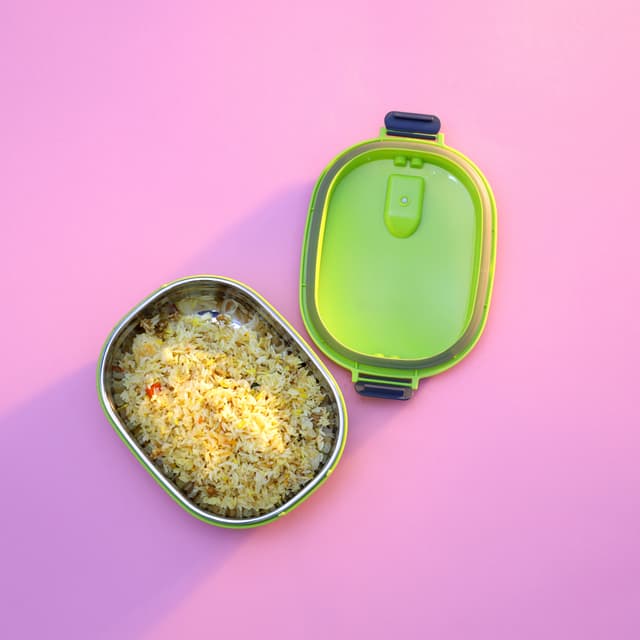 Royalford S/S Lunch Box (square)/Green 1X36