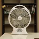 Olsenmark Desktop Rechargeable Fan With Led, 12 Inch - 2 Speed Setting - Lead-Acid Battery - Usb - SW1hZ2U6NDEyNDMw