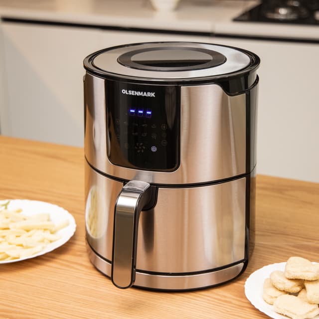 مقلاة هوائية 1400W بسعة 5 ليتر Air Fryer Oil Free with Touch Screen  - Olsenmark
