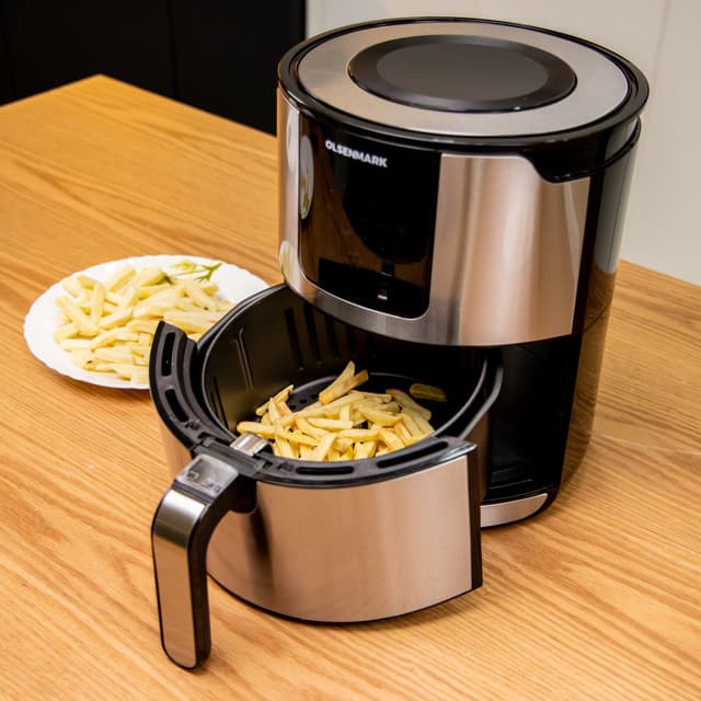 مقلاة هوائية 1400W بسعة 5 ليتر Air Fryer Oil Free with Touch Screen  - Olsenmark