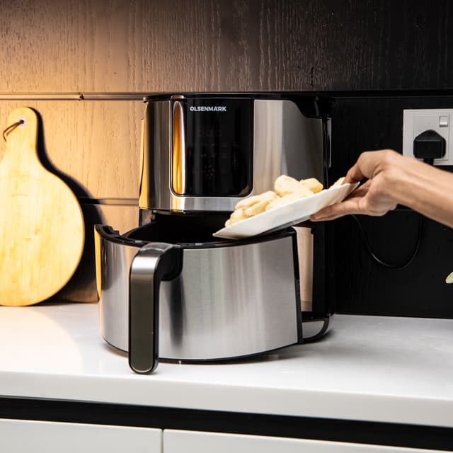 مقلاة هوائية 1400W بسعة 5 ليتر Air Fryer Oil Free with Touch Screen  - Olsenmark
