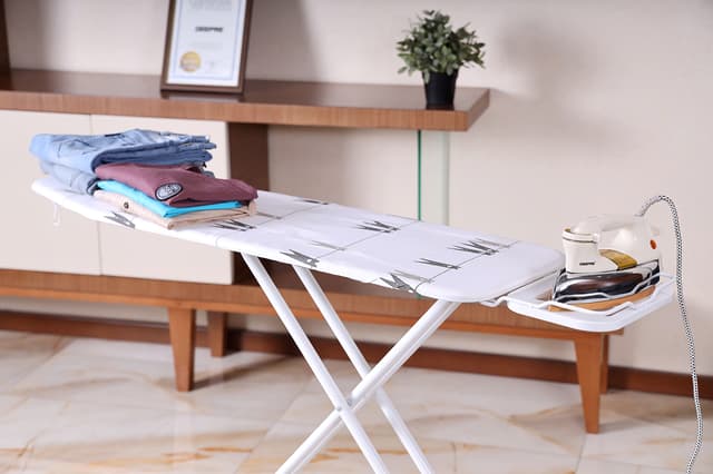 Royalford RF1510IB Mesh Ironing Board 134cmx33cmx88cm - Portable, Steam Iron Rest, Heat Resistant Cover |Lightweight Board with Adjustable Height & Rubber Feet Cover - 173147