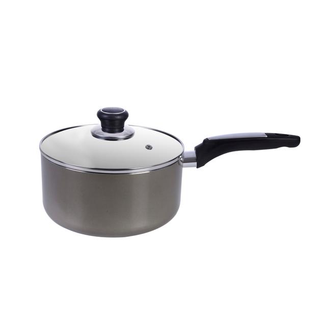 قدر طهي (مقلاة) 18 سم Royalford 18Cm Aluminium Non-Stick Small Enamel Saucepan With Lid - SW1hZ2U6MzY3NTIy