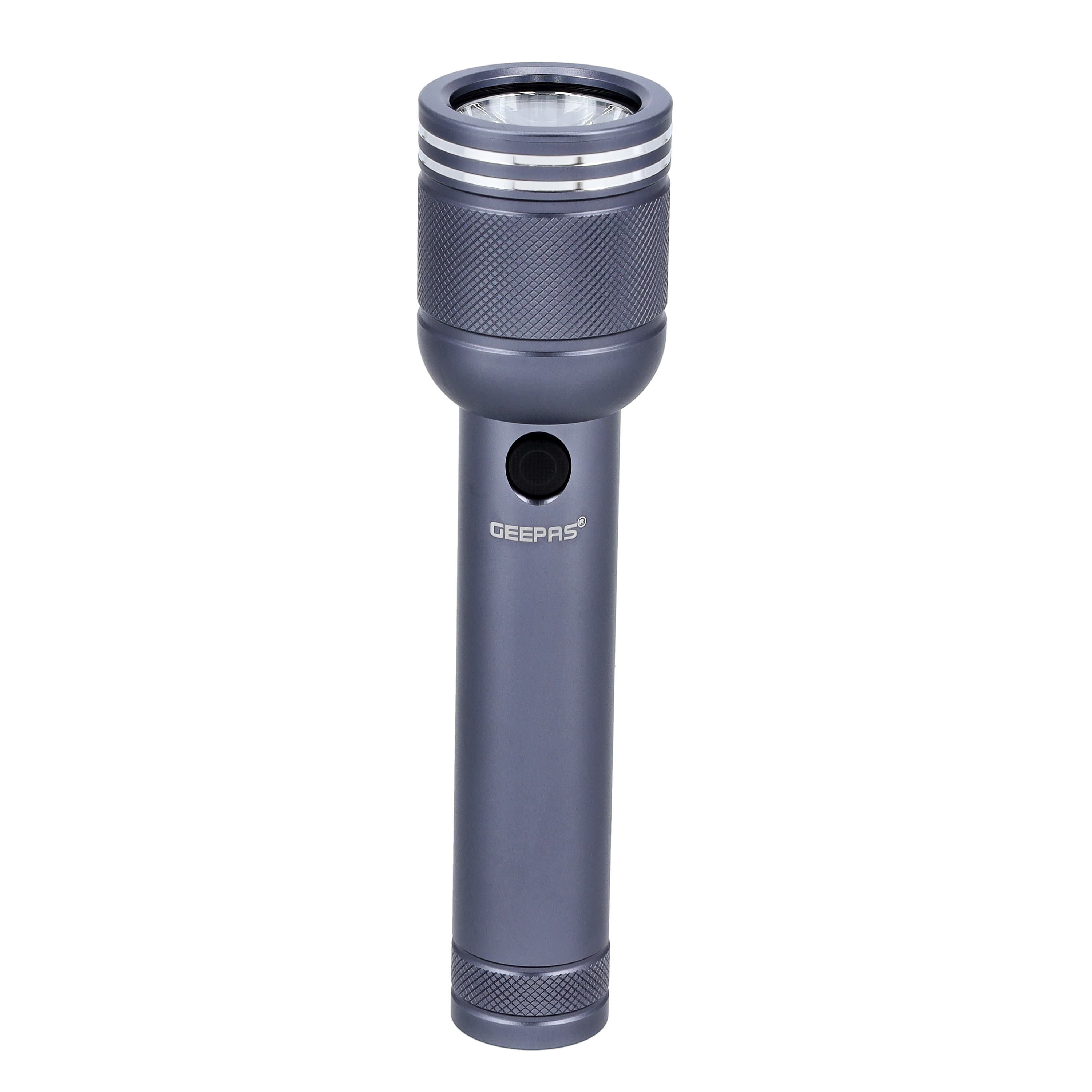 مصباح ليد 5W ( 3000 مللي امبير )  - رمادي Geepas -  Waterproof LED Flashlight