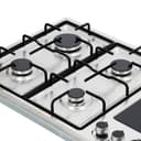 بوتاجاز غاز بلت ان مسطح 4 شمعات وسطح تسخين Geepas Stainless Steel Built-In Gas Electric Hot Plate Hob - 186151