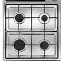 بوتاجاز غاز بلت ان مسطح 4 شمعات وسطح تسخين Geepas Stainless Steel Built-In Gas Electric Hot Plate Hob - 186150