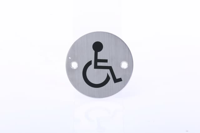 علامة كرسي متحرك 76×1.5 ملم جيباس Geepas S S 304 Signage Disabled 76X1.5Mm