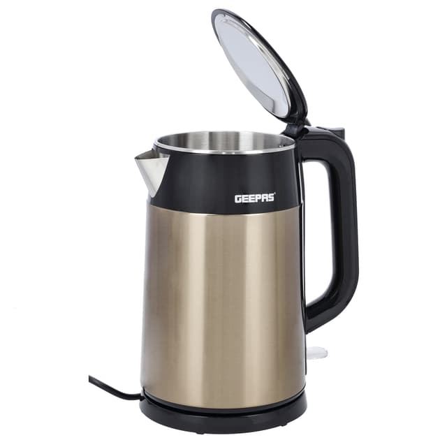 غلاية ماء كهربائية بسعة 1.7 لتر Geepas Double Layer Electric Kettle - 188892